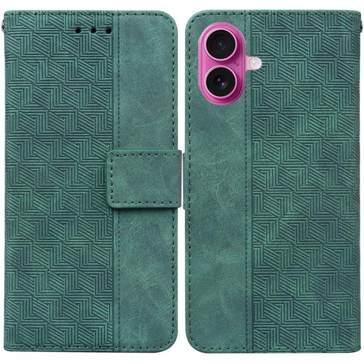 Geometric Embossed Leather Phone Case
