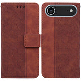Geometric Embossed Leather Phone Case