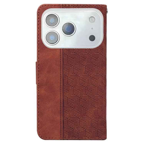Geometric Embossed Leather Phone Case