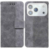 Geometric Embossed Leather Phone Case