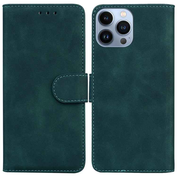 Skin Feel Pure Color Flip Leather Phone Case