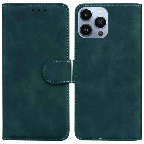 Skin Feel Pure Color Flip Leather Phone Case