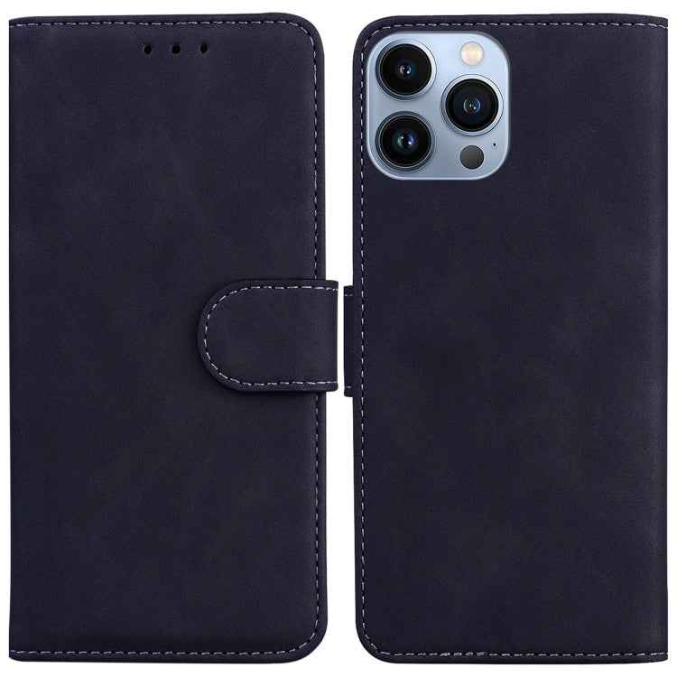 Skin Feel Pure Color Flip Leather Phone Case