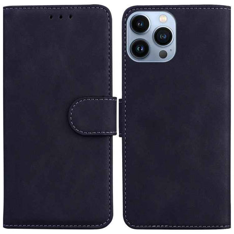 Skin Feel Pure Color Flip Leather Phone Case