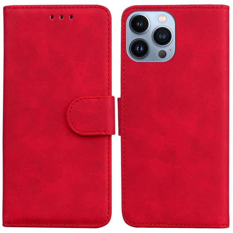 Skin Feel Pure Color Flip Leather Phone Case