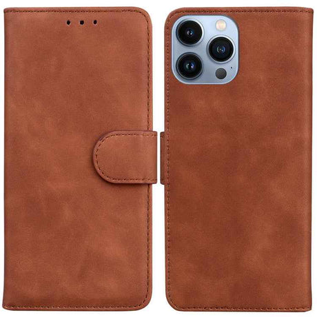 Skin Feel Pure Color Flip Leather Phone Case