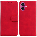 Skin Feel Pure Color Flip Leather Phone Case