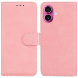 Skin Feel Pure Color Flip Leather Phone Case
