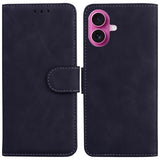 Skin Feel Pure Color Flip Leather Phone Case