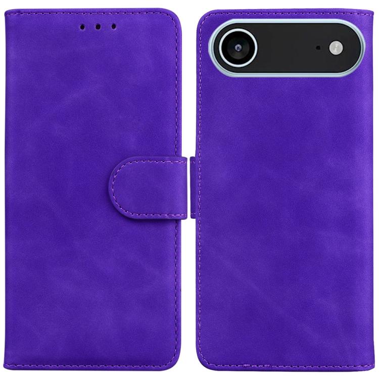 Skin Feel Pure Color Flip Leather Phone Case