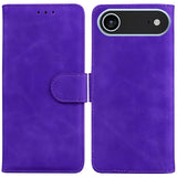 Skin Feel Pure Color Flip Leather Phone Case