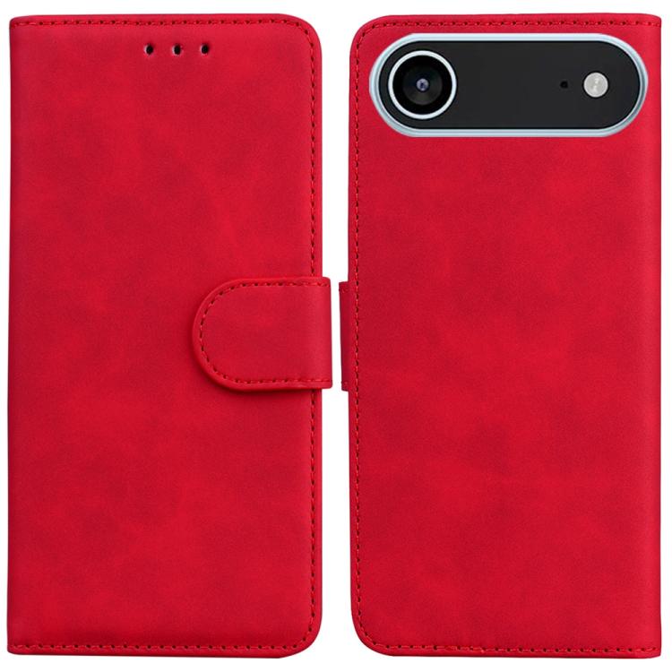 Skin Feel Pure Color Flip Leather Phone Case