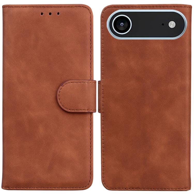 Skin Feel Pure Color Flip Leather Phone Case