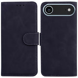 Skin Feel Pure Color Flip Leather Phone Case