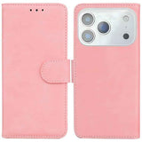 Skin Feel Pure Color Flip Leather Phone Case