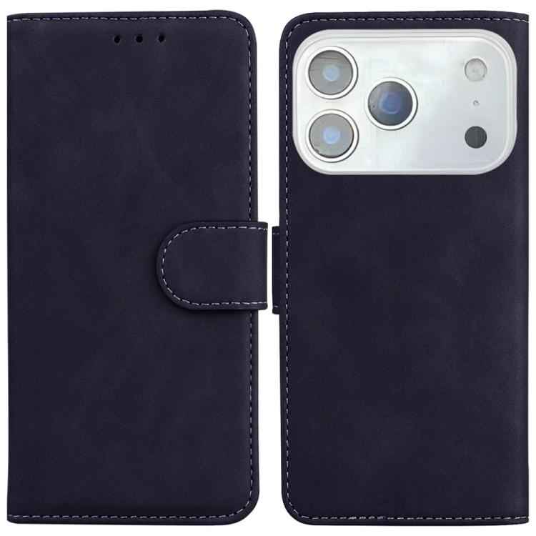 Skin Feel Pure Color Flip Leather Phone Case