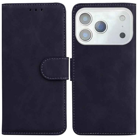 Skin Feel Pure Color Flip Leather Phone Case