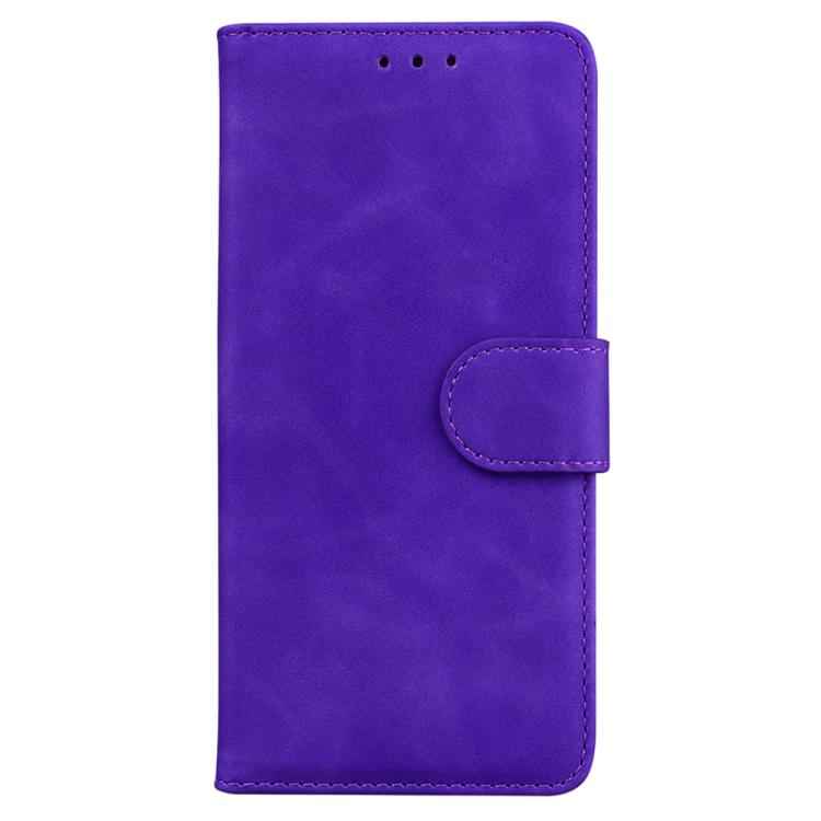 Skin Feel Pure Color Flip Leather Phone Case
