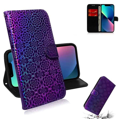 Colorful Magnetic Buckle Leather Phone Case