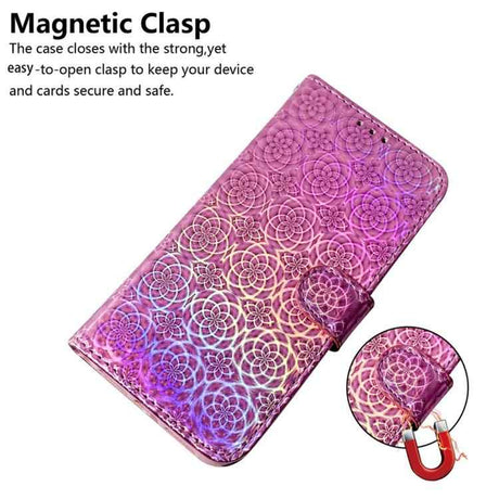 Colorful Magnetic Buckle Leather Phone Case