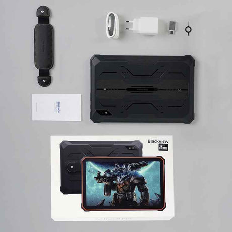 Blackview Active 8 Pro 4G Rugged Tablet, 10.36 inch 8GB+256GB Android 14 MT6789 Octa Core Support Dual SIM, Global Version with Google Play, EU Plug