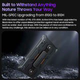 Blackview Active 8 Pro 4G Rugged Tablet, 10.36 inch 8GB+256GB Android 14 MT6789 Octa Core Support Dual SIM, Global Version with Google Play, EU Plug