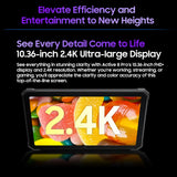 Blackview Active 8 Pro 4G Rugged Tablet, 10.36 inch 8GB+256GB Android 14 MT6789 Octa Core Support Dual SIM, Global Version with Google Play, EU Plug
