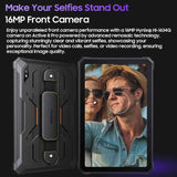 Blackview Active 8 Pro 4G Rugged Tablet, 10.36 inch 8GB+256GB Android 14 MT6789 Octa Core Support Dual SIM, Global Version with Google Play, EU Plug