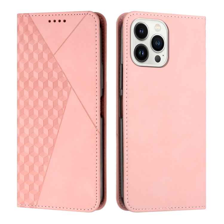 Diamond Splicing Skin Feel Magnetic Leather Phone Case