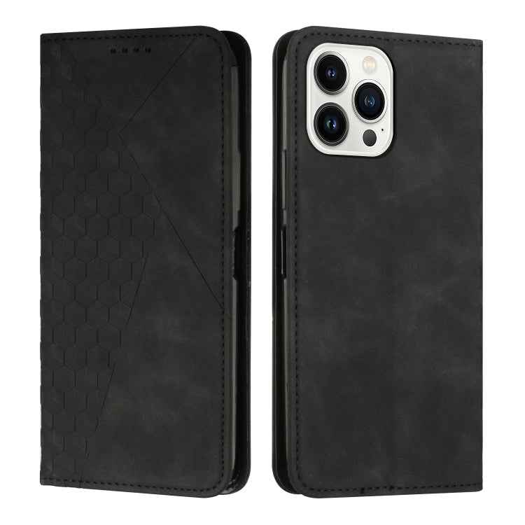 Diamond Splicing Skin Feel Magnetic Leather Phone Case