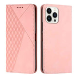Diamond Splicing Skin Feel Magnetic Leather Phone Case