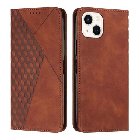 Diamond Splicing Skin Feel Magnetic Leather Phone Case