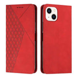 Diamond Splicing Skin Feel Magnetic Leather Phone Case