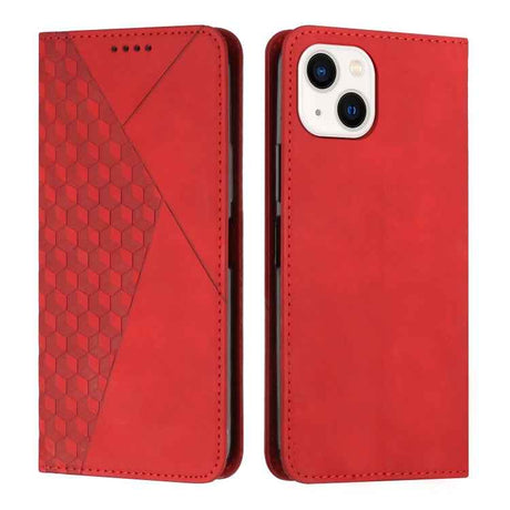 Diamond Splicing Skin Feel Magnetic Leather Phone Case
