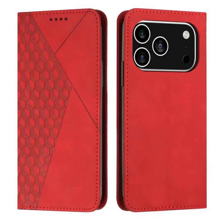 Diamond Splicing Skin Feel Magnetic Leather Phone Case