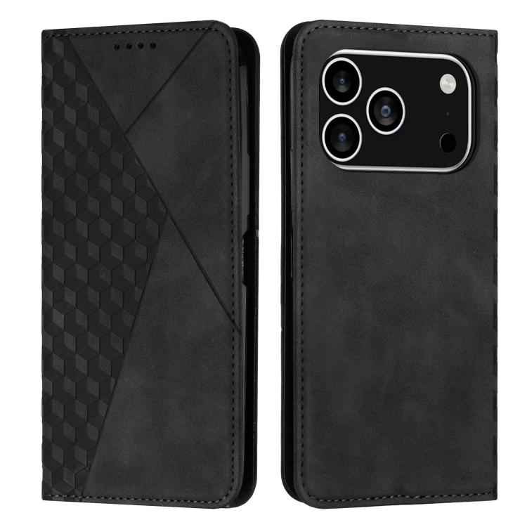 Diamond Splicing Skin Feel Magnetic Leather Phone Case
