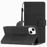 Diamond Embossed Skin Feel Leather Phone Case
