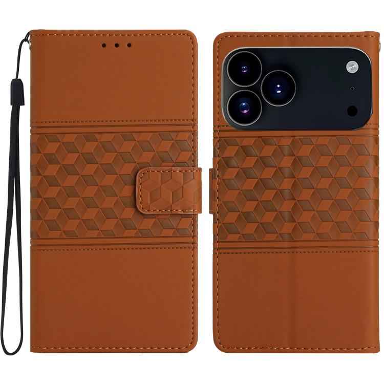 Diamond Embossed Skin Feel Leather Phone Case