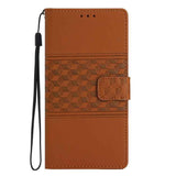Diamond Embossed Skin Feel Leather Phone Case
