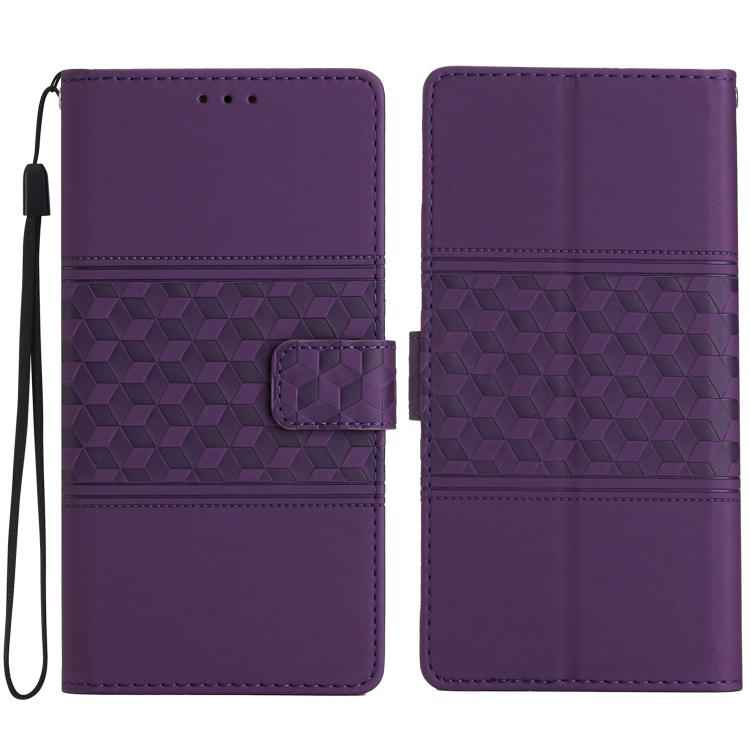Diamond Embossed Skin Feel Leather Phone Case
