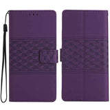 Diamond Embossed Skin Feel Leather Phone Case