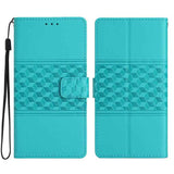 Diamond Embossed Skin Feel Leather Phone Case