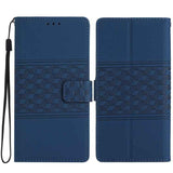 Diamond Embossed Skin Feel Leather Phone Case