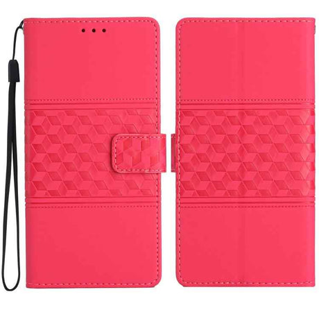 Diamond Embossed Skin Feel Leather Phone Case