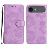 Flower Embossing Pattern Leather Phone Case