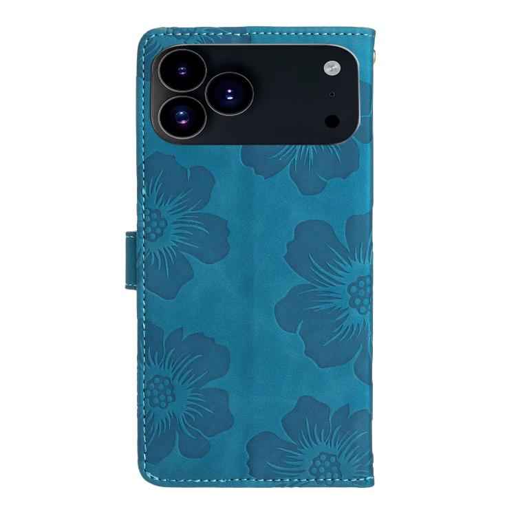 Flower Embossing Pattern Leather Phone Case