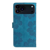 Flower Embossing Pattern Leather Phone Case