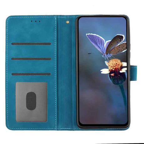 Flower Embossing Pattern Leather Phone Case