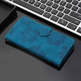 Flower Embossing Pattern Leather Phone Case