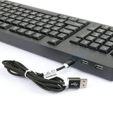 Wired USB Left Hand Keyboard with Dual HUB Function